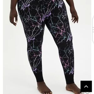 🆕 1X MARBLE SUPER SOFT RIB SLEEP LEGGING